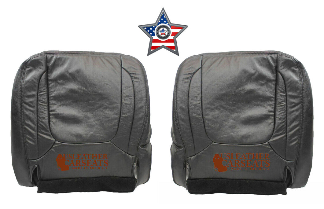 2004 2005 Fits Dodge Ram Driver & Passenger Bottom Leather Seat Covers Dark Gray