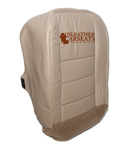 2004 Ford F250 F350 Lariat Driver Bottom Leather Seat Cover Medium Parchment Tan
