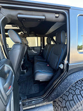 Load image into Gallery viewer, 2016-2017 Fits JEEP WRANGLER JK CUSTOM LEATHER SEAT COVERS BLACK &amp; Blue DIAMOND