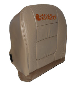 2001 01 Ford F350 F250 Lariat Driver Bottom Perf Vinyl Seat Cover Parchment Tan