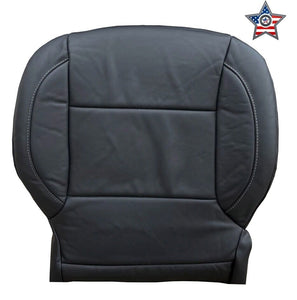 For Chevy Silverado 1500 3500 2500HD LT LTZ Driver Bottom Leather Seat Cover Blk