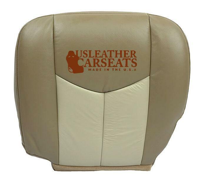 2003-2006 GMC Sierra Yukon Denali Driver Side Bottom Seat Cover two 2 Tone Tan