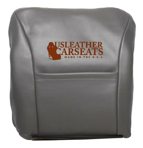 2001 2002 Ford F150 Lariat Driver Lean Back Replacement Leather Seat Cover Gray