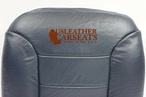 1995-1999 GMC Sierra Tahoe Driver Side Bottom Leather Seat Cover Blue