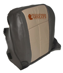 2008 Ford Expedition Driver Bottom Leather/Vinyl Seat Cover 2 Tone Tan