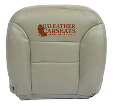 Load image into Gallery viewer, 1995-1999 Chevy Suburban Tahoe Driver Bottom Synthetic Leather Seat Cover Gray