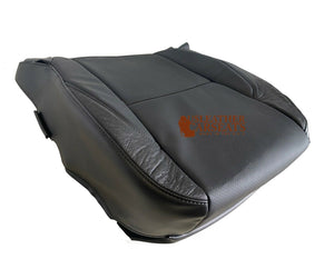 For 2007 TO 2013 Lexus ES350 DRIVER Bottom Leather Perf Vinyl Seat Cover BLACK