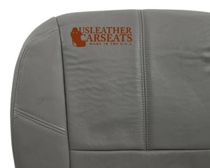 2007-2012 2013 GMC Sierra Tahoe Driver Bottom Vinyl Seat Cover - Dk Titanium