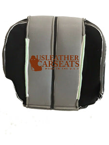 2001 GMC Yukon Denali XL 1500 Driver Side Bottom Leather Seat Cover 2 Tone Gray