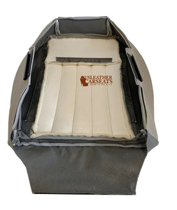05-07 Fits Jeep Liberty Driver Bottom Replacement Leather Seat Cover Light Gray Stone
