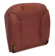 Load image into Gallery viewer, 1995-1999 Chevy Tahoe Silverado Driver Bottom Replacement Leather Seat Cover Red