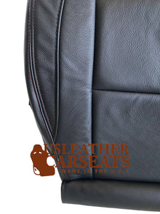 2005-2015 DRIVER Bottom LEATHER Seat Cover For Nissan TITAN PRO-4X BLACK