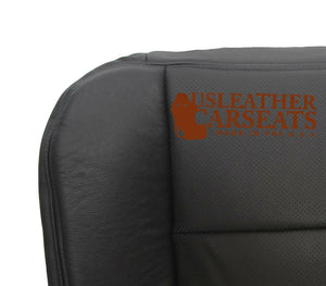2001 Ford F250 Lariat Driver Side Bottom Replacement Leather Seat Cover Black