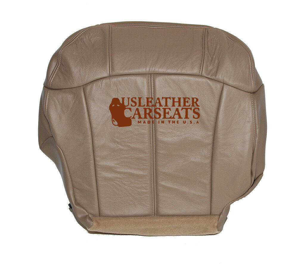 1999 2000 2001 GMC Sierra Tahoe Driver Bottom Synthetic Leather Seat Cover Tan