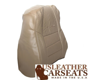 2001-2003 Ford F250 Lariat Driver Lean Back Replacement Leather Seat Cover TAN