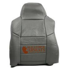 Load image into Gallery viewer, 2003 Ford Excursion Limited Driver Lean Back Replacement Leather Seat Cover Gray