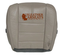 Load image into Gallery viewer, 2010 Ford F250 Lariat Driver Side Bottom Leather Seat Cover Medium Stone Gray