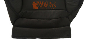 2003 Ford F250 Lariat Driver Side Bottom Replacement Leather Seat Cover Black