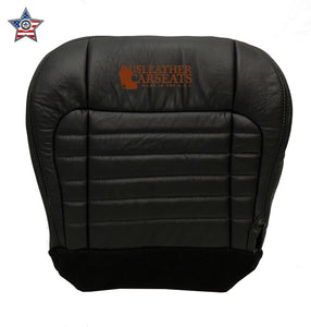 2001 Ford F150 Harley Davidson Driver & Passenger Bottom Leather Seat Covers Blk