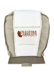 2004-2009 Fits Dodge Durango SLT -Driver Side Bottom Leather Seat Cover Khaki Tan