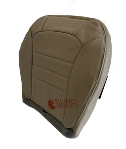 2002-2004 Fits Jeep Liberty Passenger Bottom Leather Seat Cover in Light Taupe Tan