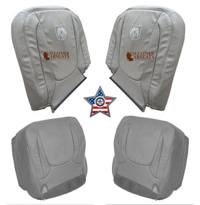2005 Fits Dodge Ram Laramie 1500 Full Front Synthetic Leather  Seat Cover Taupe
