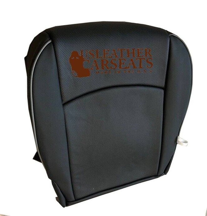 2013 2014 Dodge Ram Laramie Limited -Driver Side Bottom Leather Seat Cover Black