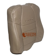 Load image into Gallery viewer, 2001 F250 F350 Lariat - Driver Side Lean Back Perforated Leather Seat Cover TAN