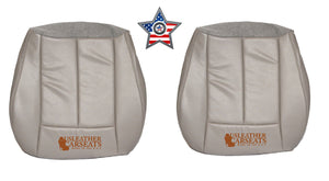 2005-2010 Fits Chrysler 300 Driver & passenger Bottom Leather Seat Covers Gray Stone