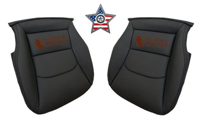 For 2017-2023 Tesla Model 3 -Driver & Passenger Bottom Leather Seat Cover Black
