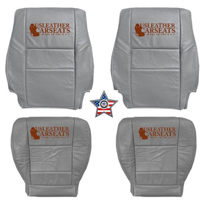 Fits 2000 To 2004 Toyota Sequoia Tundra Full Front OEM Vinyl Seat Covers Gray