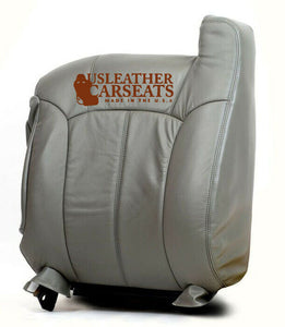 1999 2000 2001 2002 Chevy Silverado Tahoe Top Leather Lean Back Seat Cover Gray