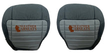 Load image into Gallery viewer, 2002 For Harley Davidson Full front 2nd-row Leather/vinyl Seat Cover 2 Tone Gray