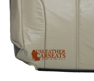 2002 GMC Sierra Denali Quadrasteer AWD Driver Lean Back Leather Seat Cover 2Tone