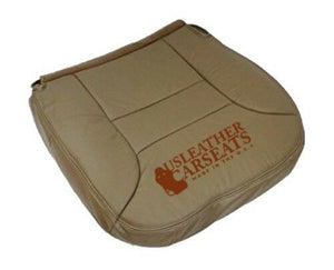 1995-1999 Chevy Suburban Tahoe Driver Bottom Synthetic Leather Seat Cover Tan