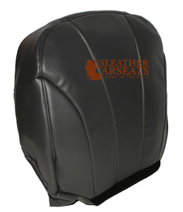 1999-2002 Chevy Work Truck Driver Bottom Synthetic Leather Seat Cover Dark Gray