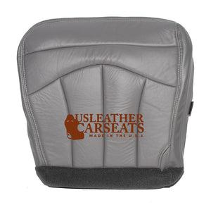 2001 Ford F150 Lariat Super-Crew Passenger Side Bottom Leather Seat Cover GRAY