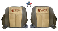 Load image into Gallery viewer, 2007 Ford Expedition Eddie Bauer Driver &amp; Passenger Perf Vinyl Seat Covers Tan