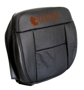 2004 Ford F150 Lariat Passenger Side Bottom Replacement Leather Seat Cover Black