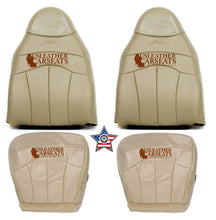 Load image into Gallery viewer, 2000-2003 Ford F-150 Lariat Driver &amp; Passenger Complete Leather Seat Covers TAN