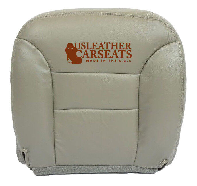 1995-1999 1998 1997 GMC Sierra Yukon - Passenger Bottom Leather Seat Cover Gray