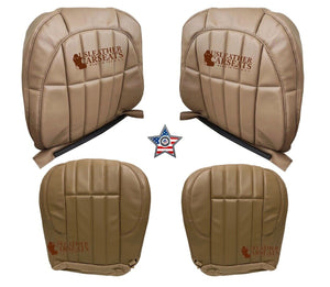 2000 Fits Jeep Grand Cherokee Limited Driver Full Front  vinyl Seat Cover Tan