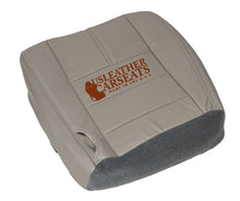 Load image into Gallery viewer, 2010 Ford F250 Lariat Driver Side Bottom Leather Seat Cover Medium Stone Gray