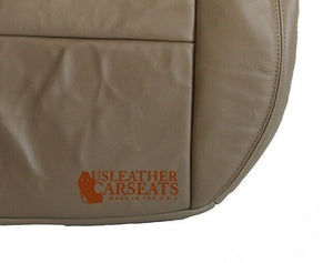 2005-2008 Ford F150 Lariat Driver Side Bottom Replacement Leather Seat Cover Tan