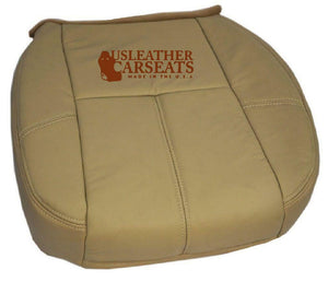 07-14 Chevy Suburban 2500 Driver Side Bottom Leather Seat Cover Cashmere TAN