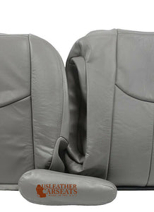 2003 2004 2005 2006 2007 Chevy Suburban Driver Complete Leather Seat Cover Gray