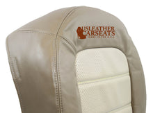 Load image into Gallery viewer, 2002-2005 Ford Explorer Driver Full Front seat perf Vinyl seat Covers 2 tone Tan