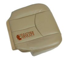 Load image into Gallery viewer, 2003-2007 Chevy Silverado Tahoe Driver Bottom Synthetic Leather Seat Cover Tan