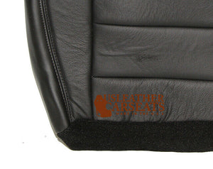 02 03 Ford F250 Lariat Sport -Driver Bottom Front Leather Seat Cover Black