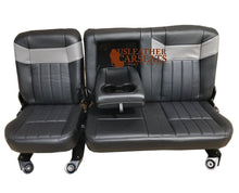 Load image into Gallery viewer, 05-2007 Ford F250 F350 Harley Davidson Second Row Rear Leather Seat Cover BLACK